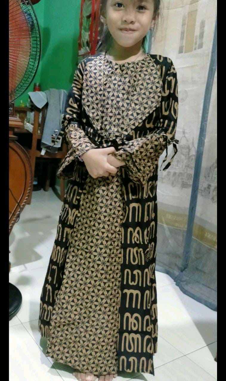 ( Cod ) Batik Couple Keluarga Terbaru Model Jessy Motif Aksoro Jowo