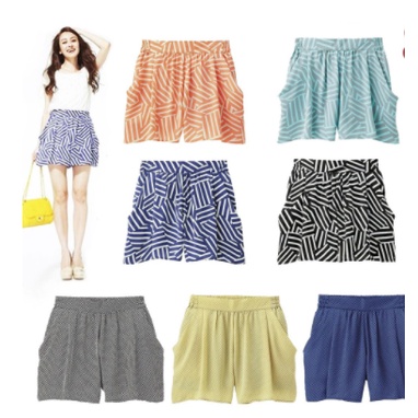 UN GU Drape Shorts / Celana Pendek Wanita - Original Branded New-0