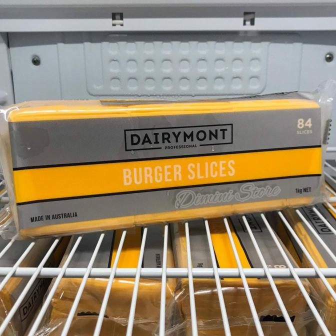 

BISA BAYAR DITEMPAT Red Cheddar Cheese Slice Burger Dairymont 84lbr 1kg