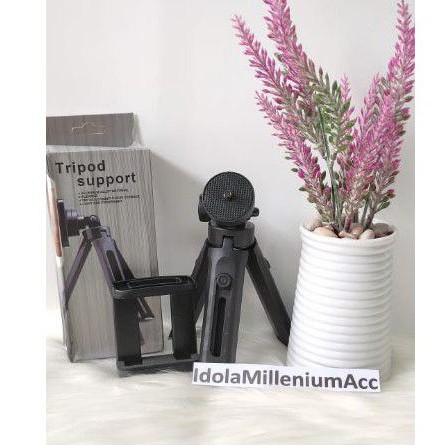 TRIPOT SUPPORT MINI HOLDER 360 FOR HANDPHONE GOPRO TRIPOT TANGAN FLOG