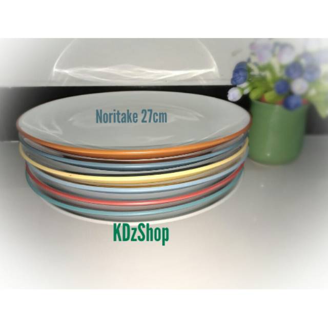 00562 Piring Makan Keramik Colorwave 27cm / Piring Keramik / Piring Makan Ceper / Piring Makan Keram