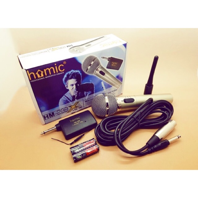 MIKROFON SISTEM TANPA KABEL / MIKROFON WIRELESS HM-298