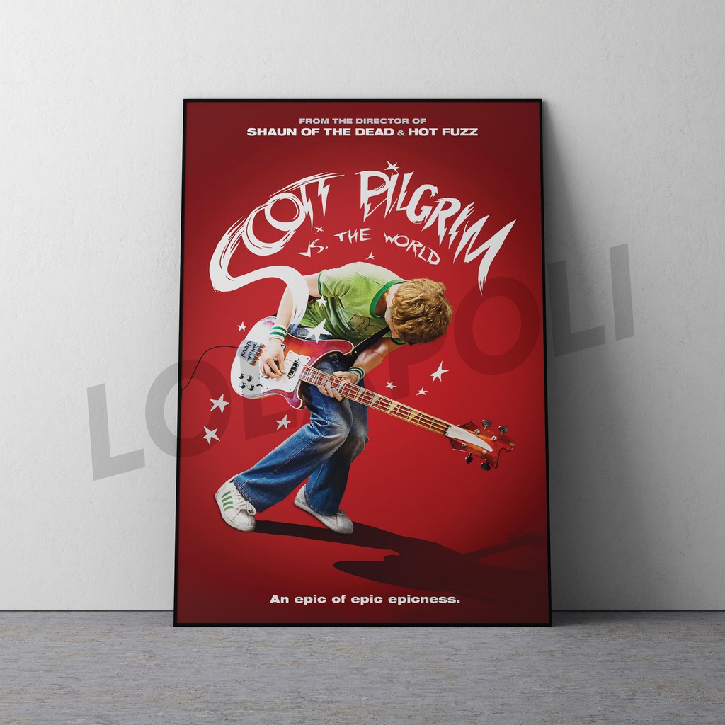 Hiasan Dinding Poster Kayu - Film The Scott Pilgrim vs The World