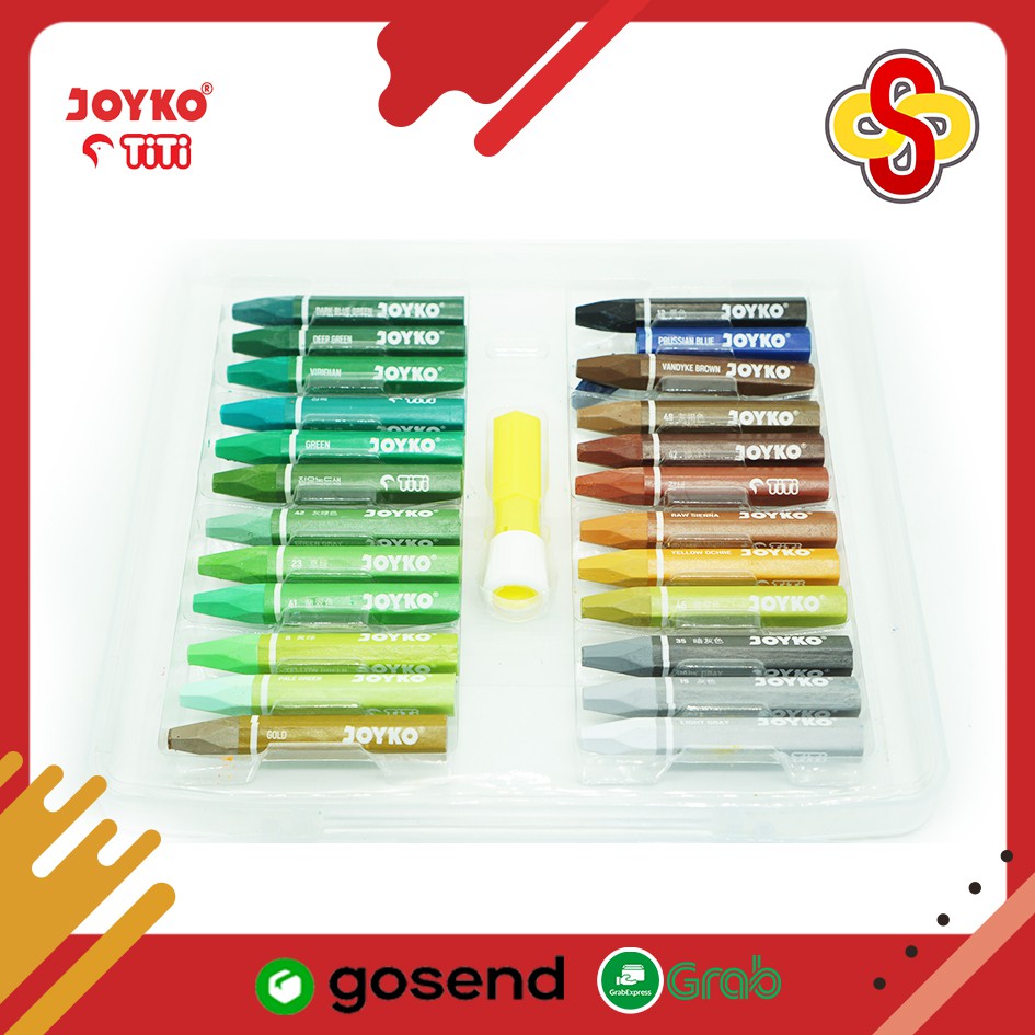 Crayon / Krayon Oil Pastel Joyko - 48 Warna