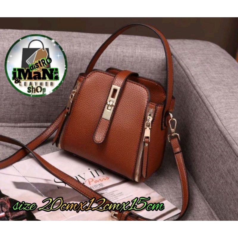 Tas kulit wanita Tas kulit asli Garut Tas Papirut Garut Tas selempang kulit wanita