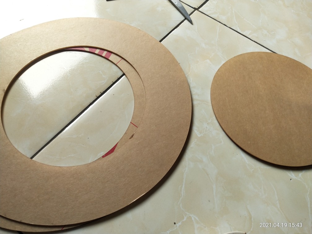 Premium Acrylic Bulat 2mm Laser Cutting Custom Bening - Hitam - Putih Susu - Putih Solid