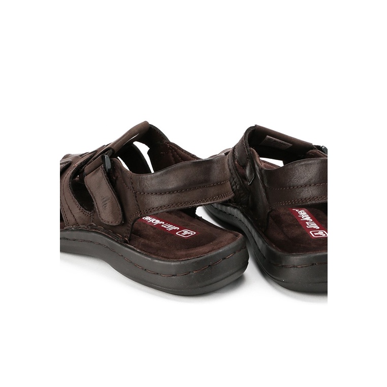 SANDAL CASUAL JIM JOKER PRIA ORIGINAL SLINGBACK KULIT COKLAT JJ06