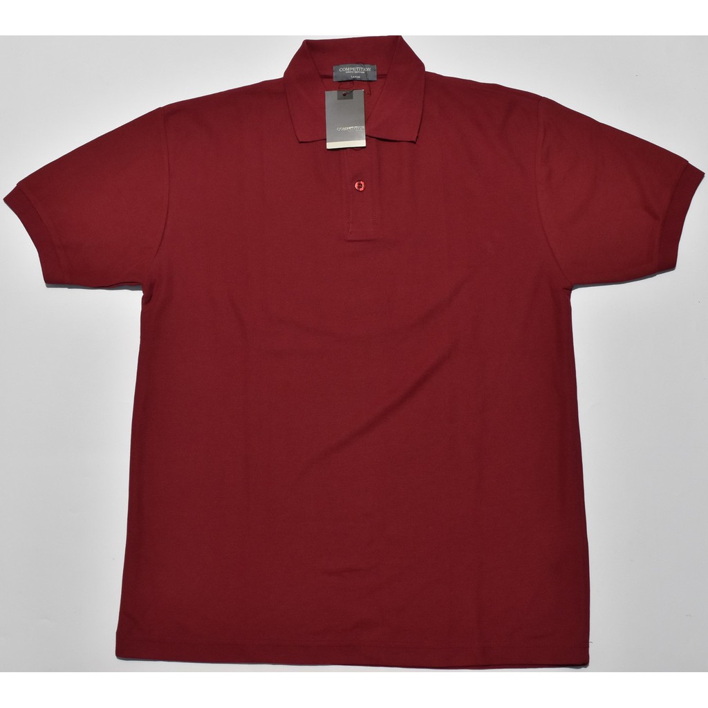 Polo Shirt Pria COMPETITION Merah Marun AD49 ORIGINAL & REAL PICTURE