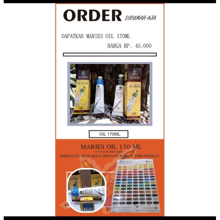 

MARIES OIL COLOUR 170 ml ( 2 )