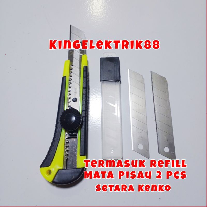 

Cutter Besar + Refill Mata Pisau