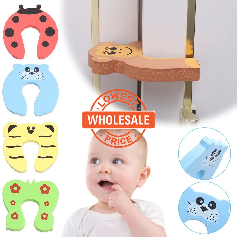 [Harga Grosir]1pc Klip Kunci Pengaman Pintu Lemari Bentuk C Bahan EVA Untuk Pelindung Jari Bayi / Anak/Hot Sale