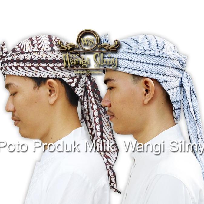 Promo Blangkon Sunda Motif Batik Liris - Iket Totopong Iket Sunda Putih