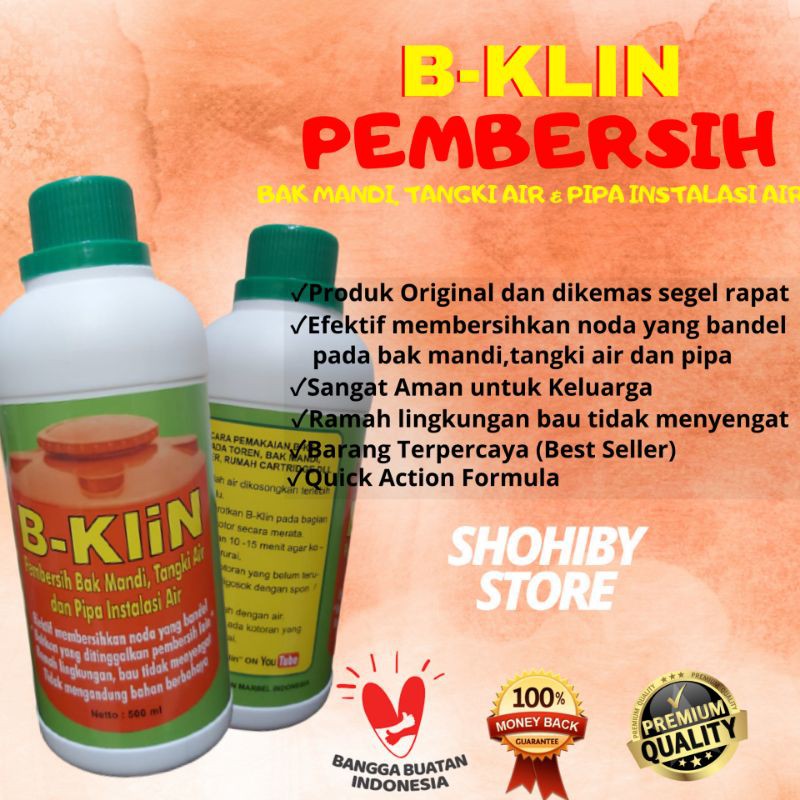 Bklin pembersih  paling ampuh untuk pipa keran bak mandi 