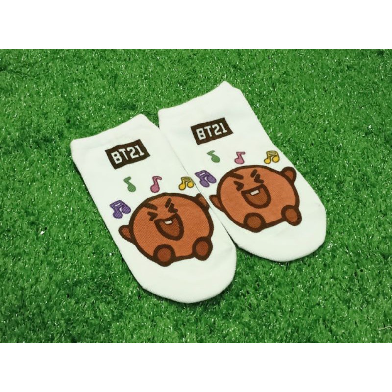 Kaos Kaki Pendek/BT21 Ankle Low socks motif BT21 KAOSKAKI BT21 MURAH KAOSKAKI BTS MALANG-SHOOKY 2ND