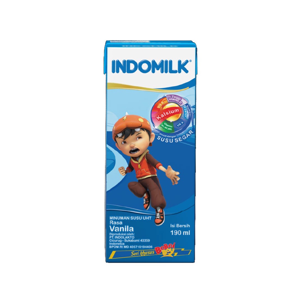 

OL8 - Indomilk Susu Cair Uht Vanilla 190Ml