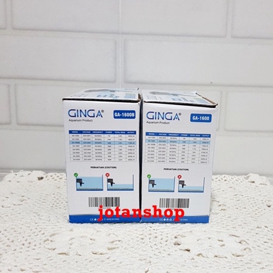 GINGA GA1600 GA 1600 mesin pompa celup aquarium power head aquascape powerheads