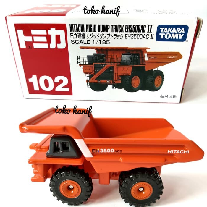 Diecast Miniatur Replika Dump Truck Hitachi