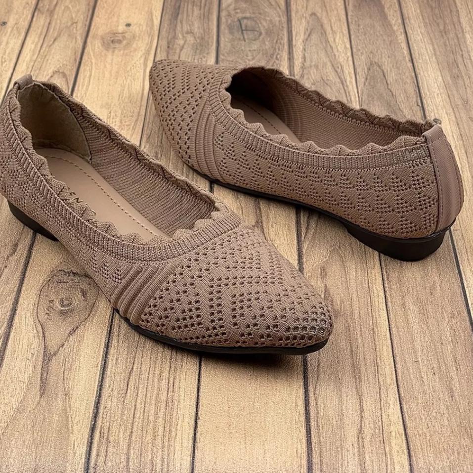 Top Produk.. SEPATU SANDAL BALETNWANITA RAJUT IMPORT/FLATSHOES TERBARU BERKUALITAS/SEPATU SOL KARET 