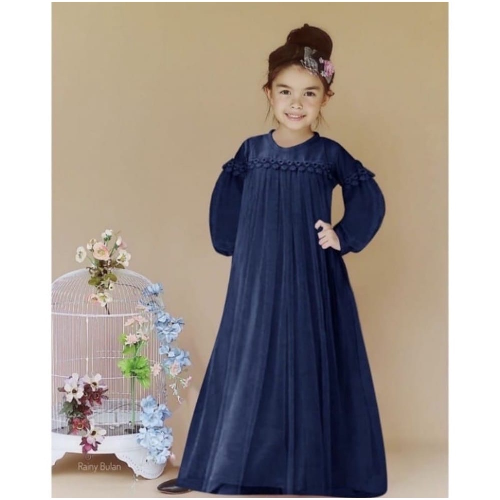 NUR AINI KIDS MAXI BO MOSSCRAPE MIX TILE TUTU COMBI RENDA 4-6 THN LD 60 CM PB 85 CM DAPAT GAMIS ANAK JAHITAN RAPIH, NYAMAN DIPAKAI, BAHAN ADEM DAN TEBAL MODEL KEKINIAN, TRENDY , MODIS DAN SIMPLE BAJU KIDS 2022