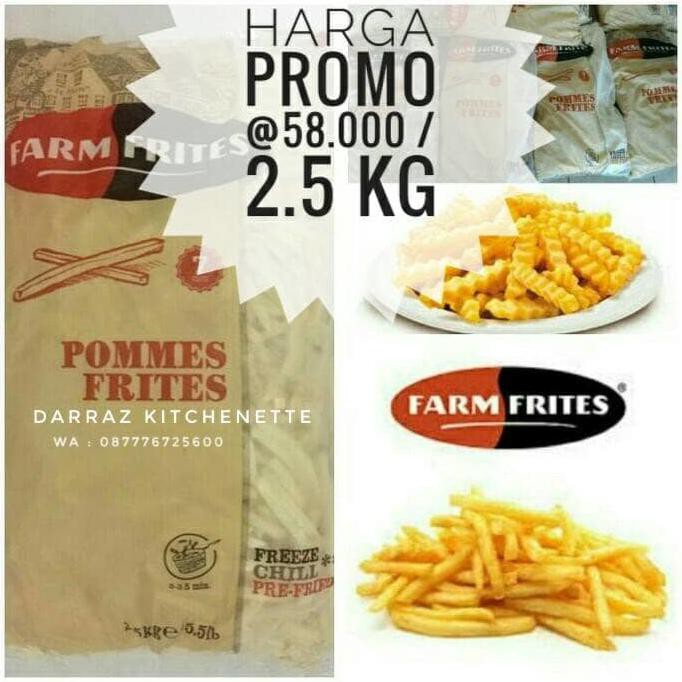 

ENAK farm frites kentang frozen BANYAK RASA