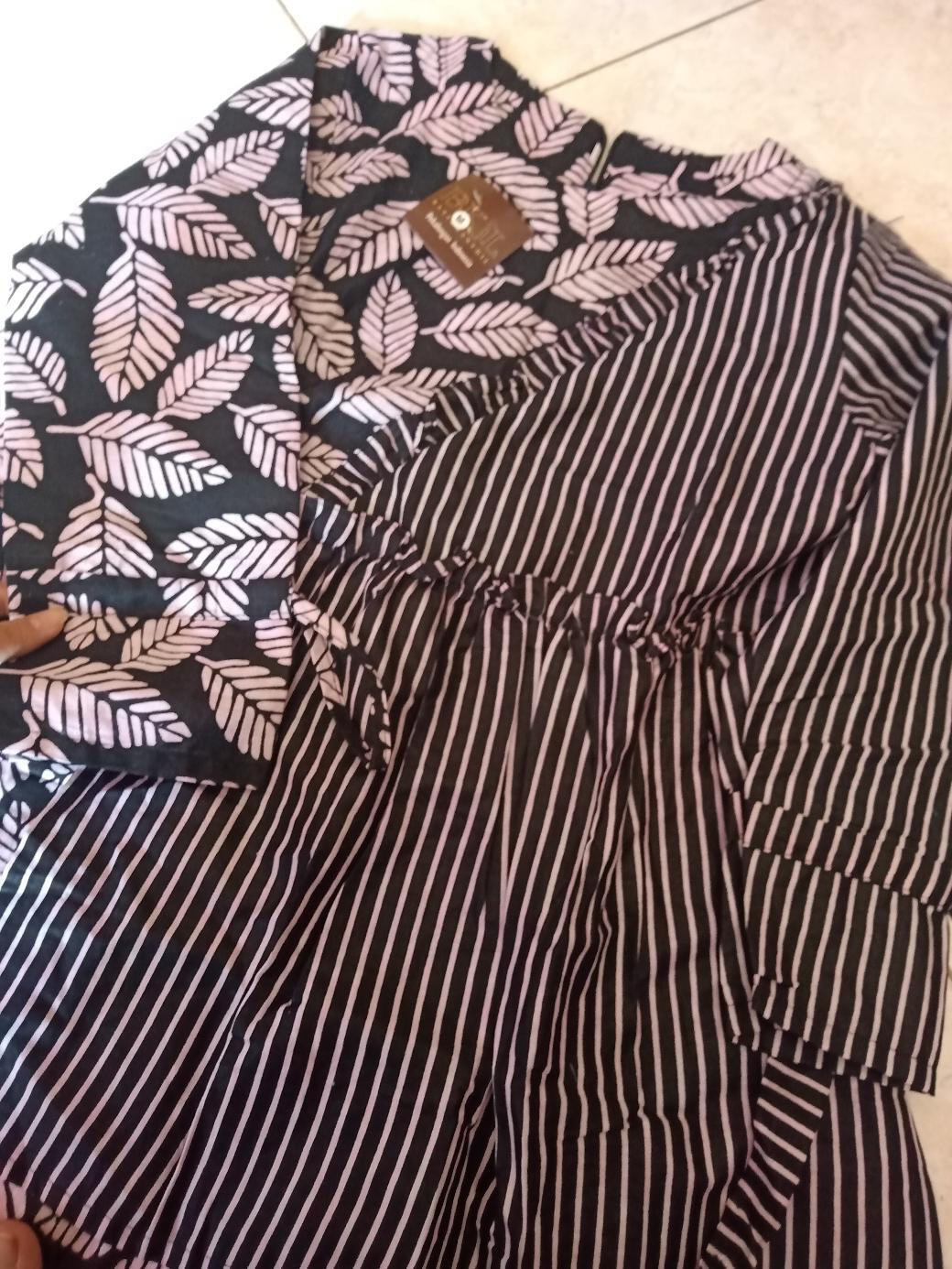 Batik Wanita Asj Sa Hrb026 Kenongo Kemeja Tosca Pendek