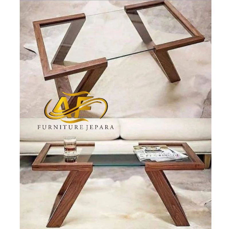 meja kopi table TOP kaca tebal/meja tamu minimalis castom,meja moderen mewah