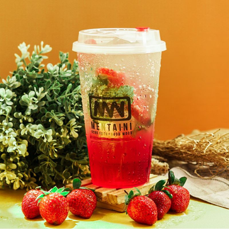 

strawberry lime mint soda