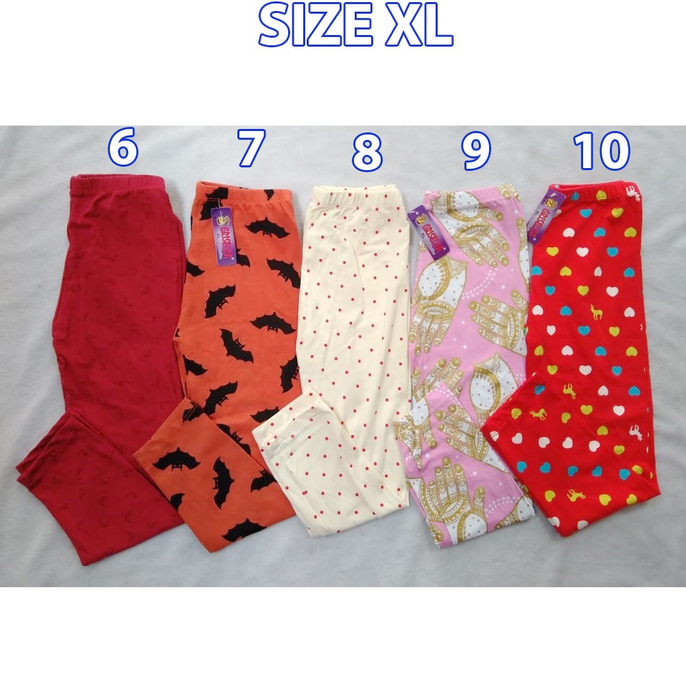 Legging Anak GRISELDA Size XL (7 - 8 th) Leging anak cewe lejing anak perempuan katun kaos bayi gg