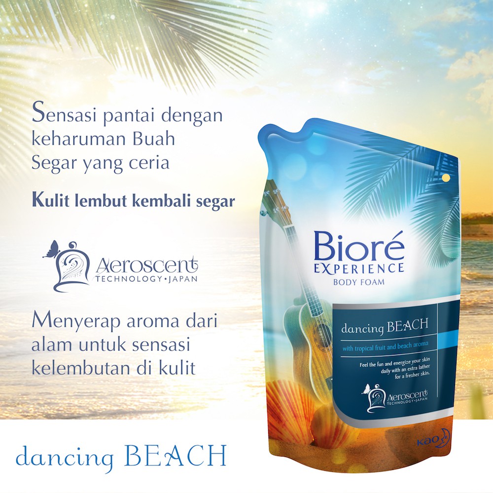 Biore Body Foam Dancing Beach Pouch 425ml