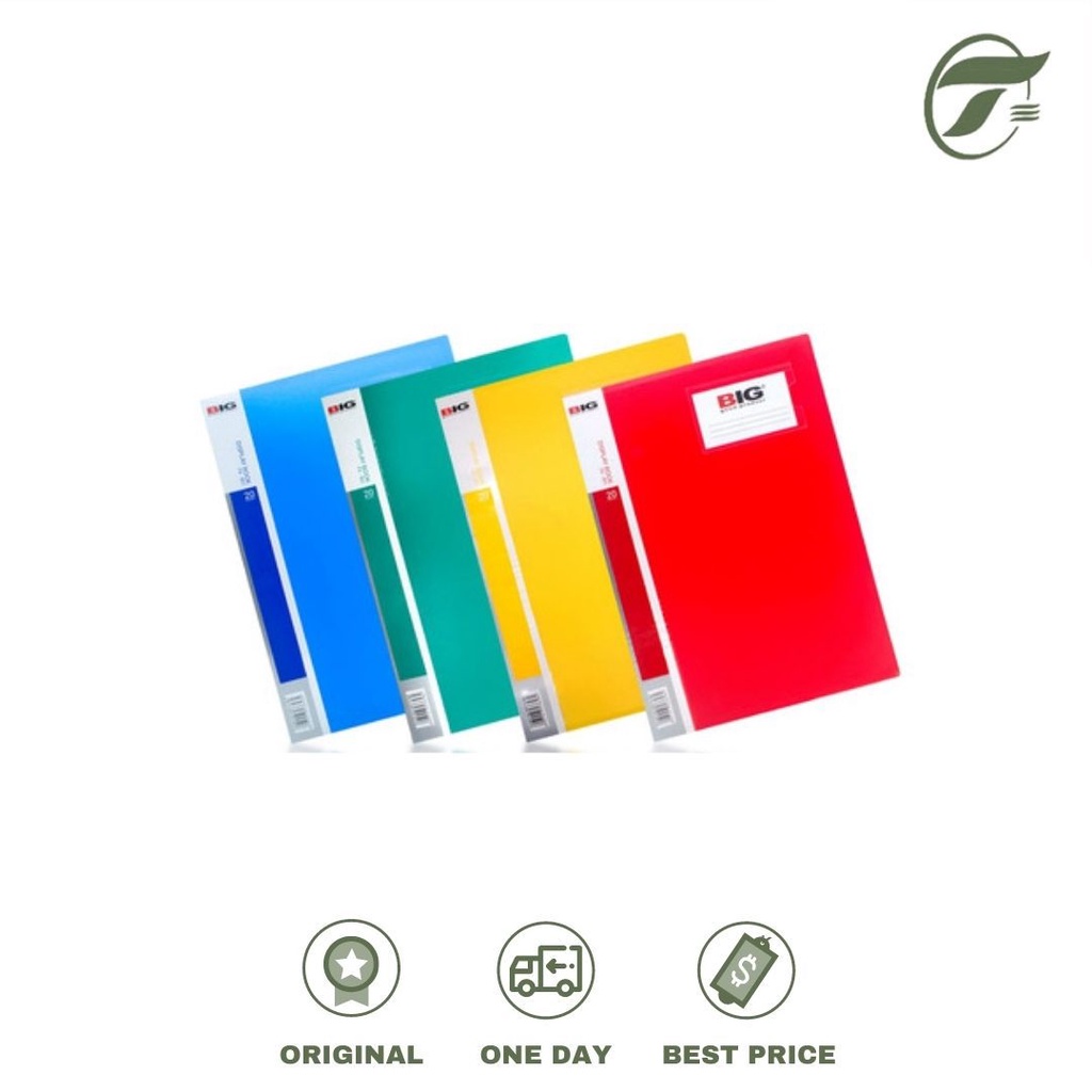 

DISPLAY BOOK BIG F4-801 20 POCKET (BIRU/HIJAU/KUNING/MERAH)