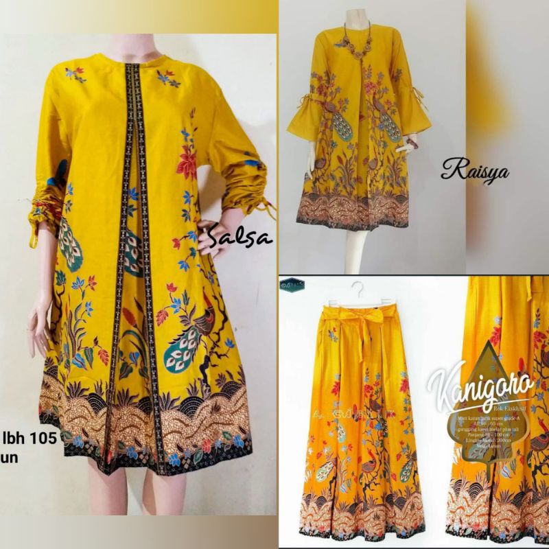 SET BATIK WANITA ROK TUNIK BATIK MODERN