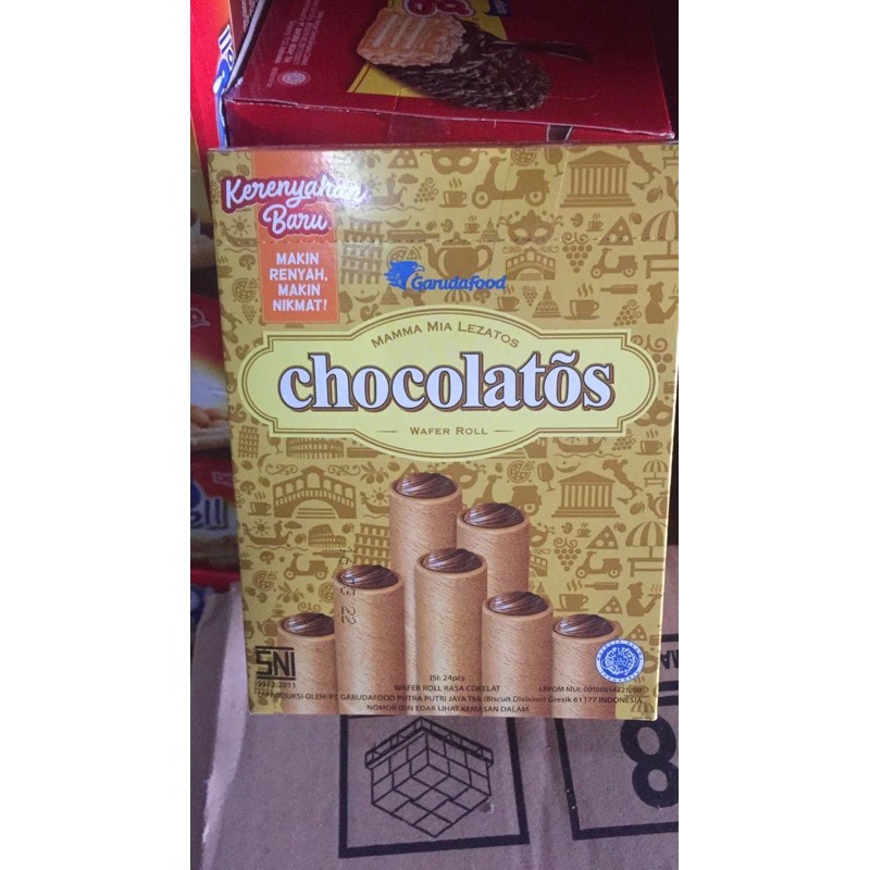

Chocolatos coklat 1 box isi 24pc