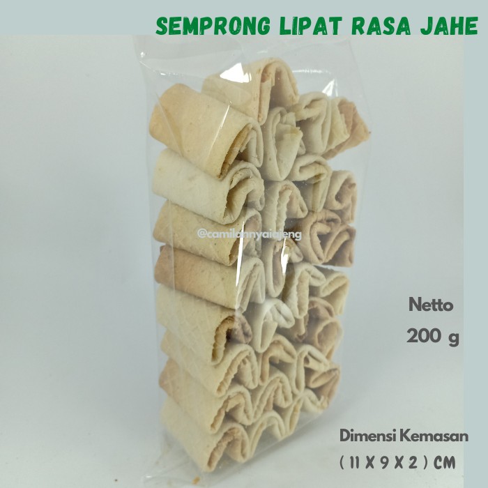 

Kue Semprong Lipat Rasa Jahe Homemade 250 g