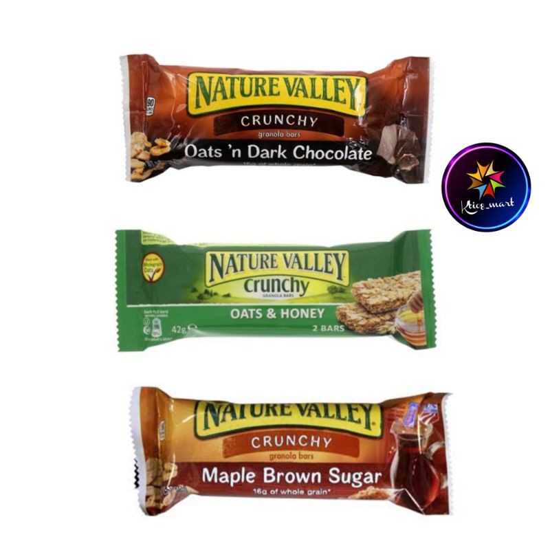 

Nature Valley Oats'N Honey/Maple Brown Sugar/Oats'N Dark Chocolate/Crunchy Granola Bar/Import