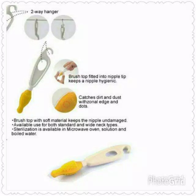 Richell Soft Nipple Brush - Sikat Dot