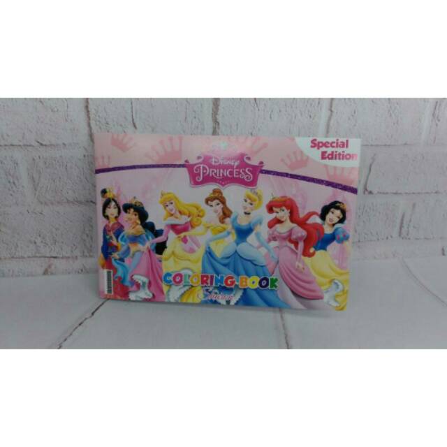 Buku mewarnai princess disney (souvenir ulang tahun)