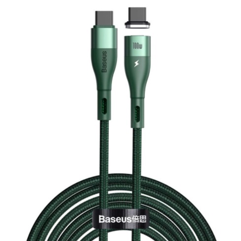 Baseus Kabel Charger Magnetic USB Type C 100W 1.5 Meter - CATXC-Q06 - Green