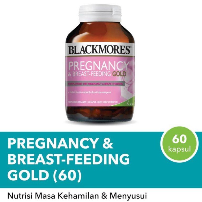 Ibu Hamil - Blackmores Pregnancy & Breast Feeding Gold Botol 60 Vitamin Ibu Hamil