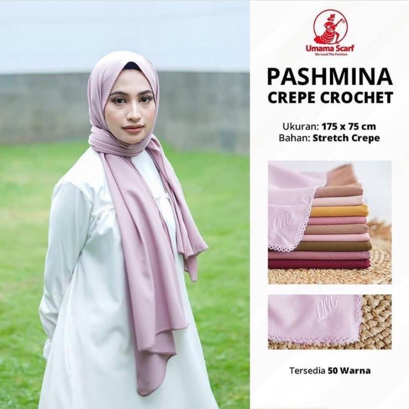 PASMINA CROCHET DIAMOND CREPE