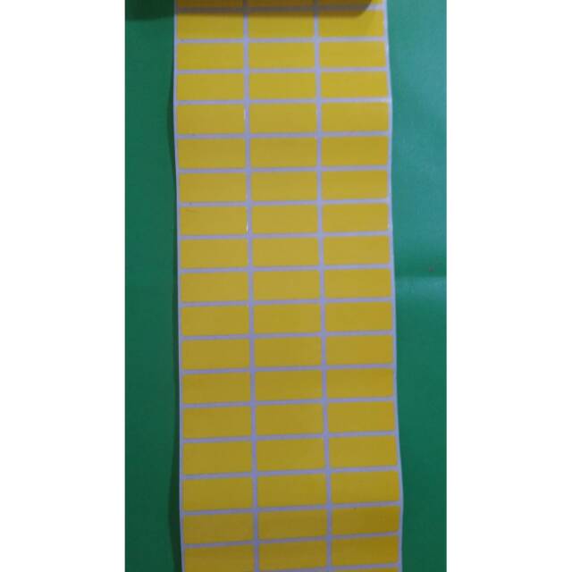 

POLOS KUNING Stiker label nama waterproof anti air murah