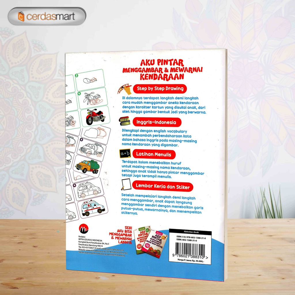 Buku Aktivitas Tk Paud Aku Pintar Menggambar Mewarnai Kendaraan Buku Aktivitas Tk Paud Aku Pintar Menggambar Mewarnai Kendaraan