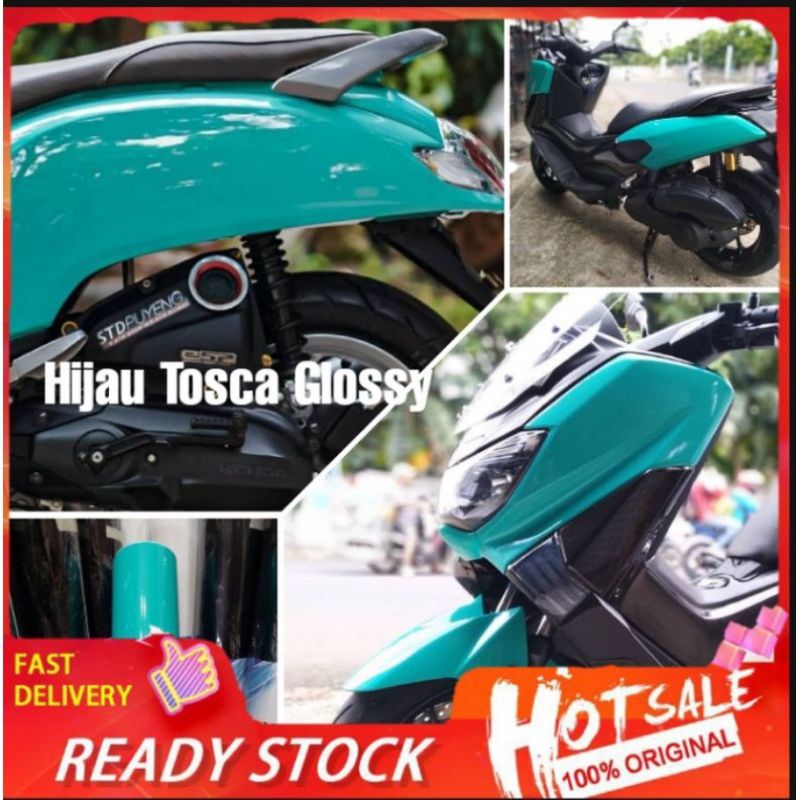 STICKER SKOTLET MOTOR/MOBIL/MEJA /LEMARI HIJAU TOSCA HIJAU TELUR ASIN