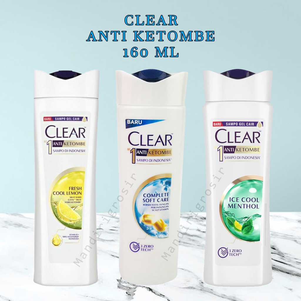 Shampo Clear * Clear * Anti Ketombe *160ml