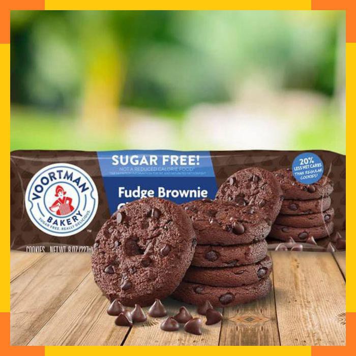 

Voortman Bakery Sugar Free Fudge Brownies Chocolate Chip Cookies Kue