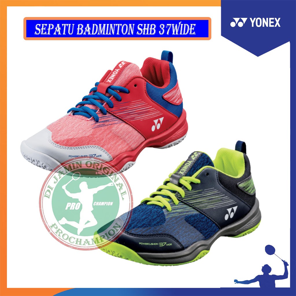 YONEX SHB 37 WIDE POWER CUSHION SEPATU BADMINTON ORIGINAL