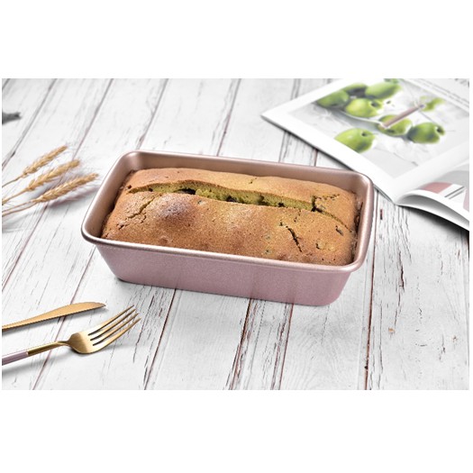 LOYANG LOAF PAN LISSE 24.4X14.6X6.4 ROSEGOLD