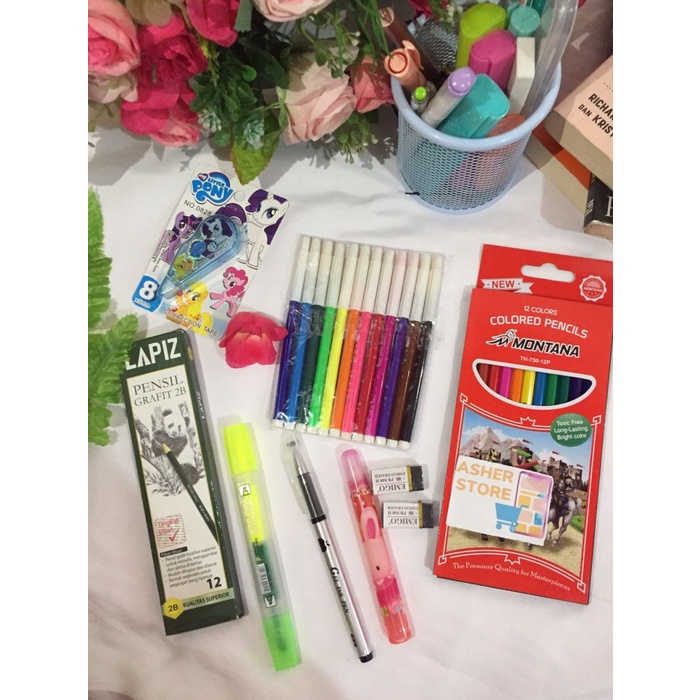 

Eklusif Paket Atk Tk, Sd - Spidol, Pensil Warna, Penghapus, Lem Kertas Murah Sale!!!