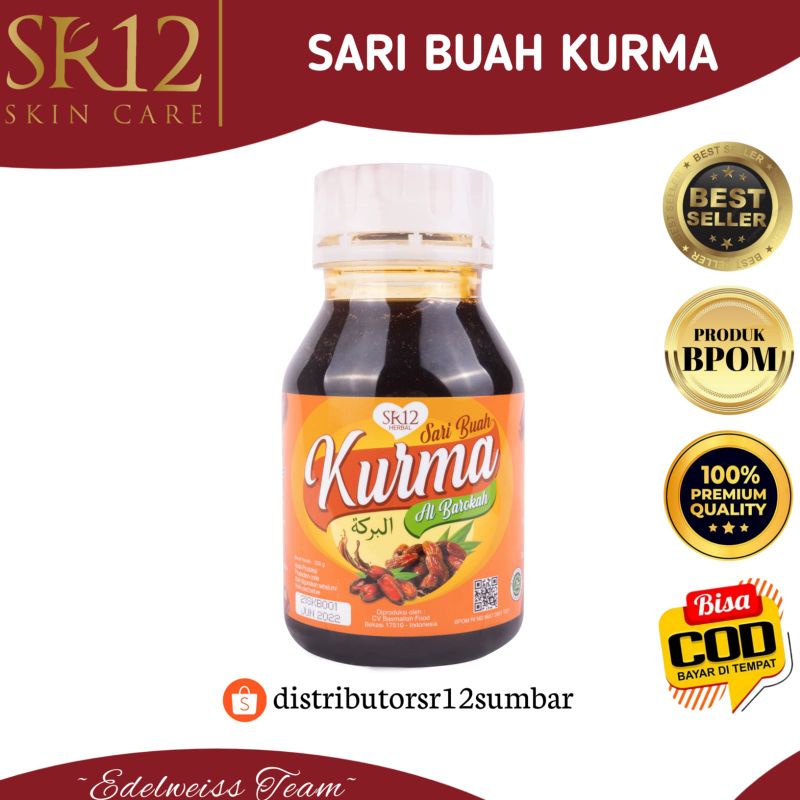 SARI BUAH KURMA ASLI SR12 HERBAL SKINCARE SR12 PADANG SUMBAR