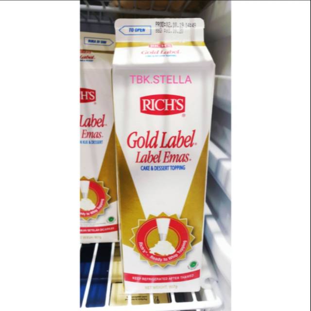 

RICH GOLD LABEL WHIPPING CREAM 907 GR