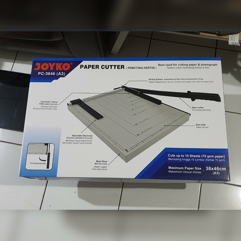 pemotong kertas paper cutter A3 JOYKO PC 3846 38X46 CM